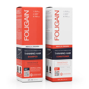 FOLIGAIN Hair Growth Shampoo + Conditioner Kit For Men - FOLIGAIN