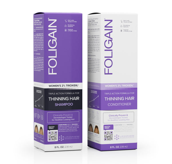 FOLIGAIN Hair Growth Shampoo + Conditioner Kit For Women - FOLIGAIN