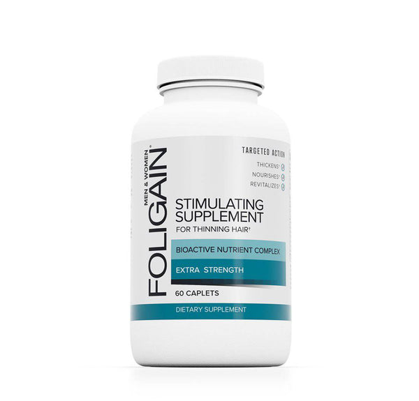 FOLIGAIN Stimulating Supplement For Thinning Hair 60 Caplets - Foligain US