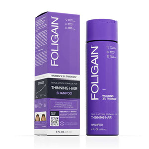 FOLIGAIN Triple Action Shampoo For Thinning Hair For Women with 2% Trioxidil - Foligain US