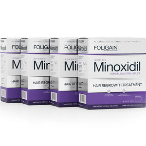 FOLIGAIN Minoxidil 2% Hair Regrowth Treatment For Women 12 Month Supply - FOLIGAIN