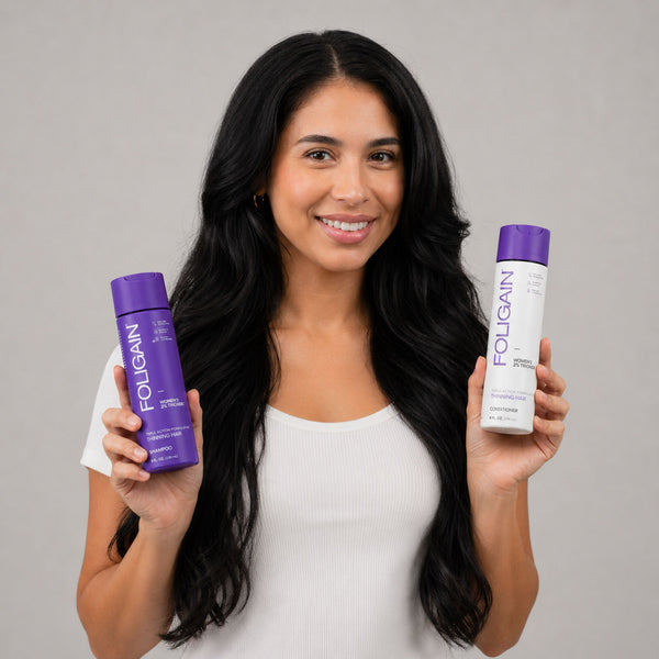 FOLIGAIN Hair Growth Shampoo + Conditioner Kit For Women with 2% TRIOXIDIL® - FOLIGAIN