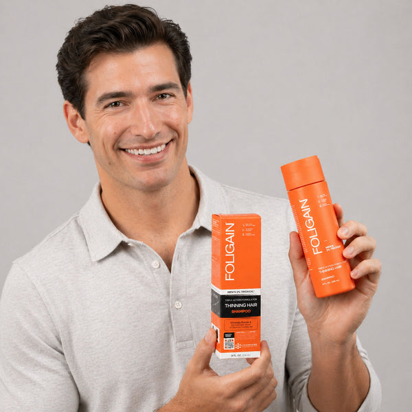 FOLIGAIN Triple Action Shampoo For Thinning Hair For Men with 2% TRIOXIDIL® - FOLIGAIN