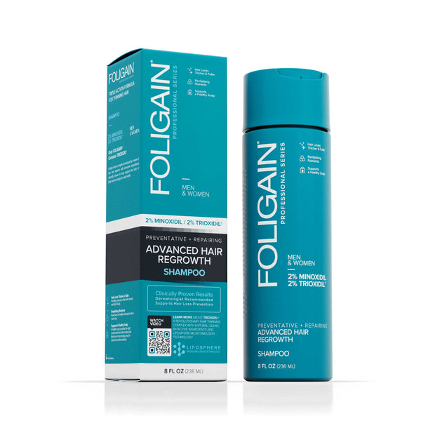 FOLIGAIN® Advanced Hair Regrowth Hair Shampoo with 2% Minoxidil and 2% TRIOXIDIL®