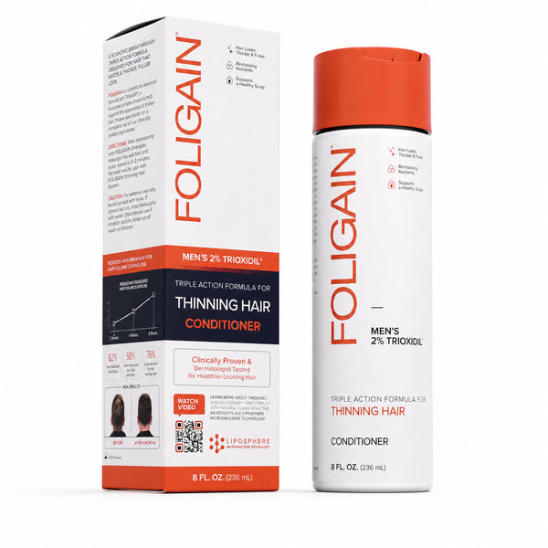 FOLIGAIN® Triple Action Conditioner For Thinning Hair For Men with 2% TRIOXIDIL® - FOLIGAIN