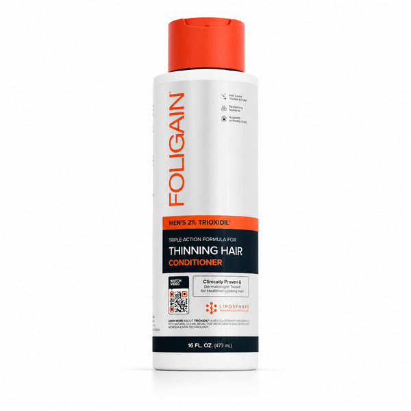 FOLIGAIN® Triple Action Conditioner For Thinning Hair For Men with 2% TRIOXIDIL® 473ml - FOLIGAIN