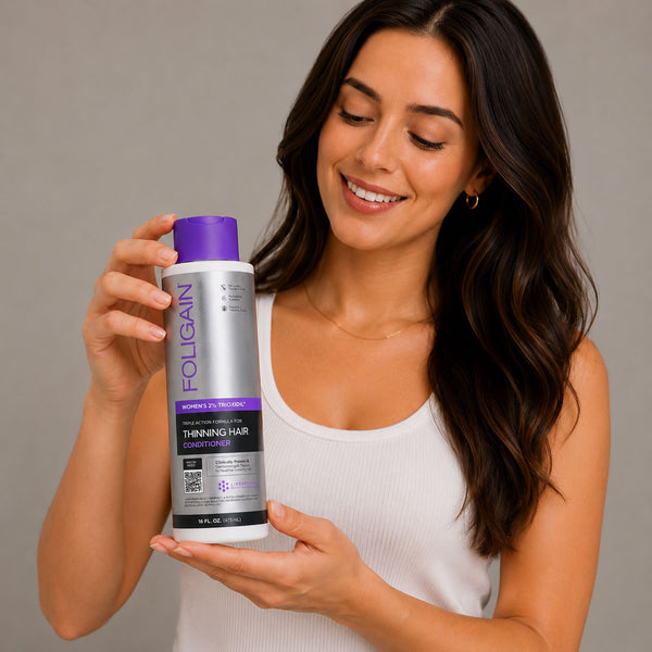FOLIGAIN® Triple Action Conditioner For Thinning Hair For Women with 2% TRIOXIDIL® 473ml - FOLIGAIN