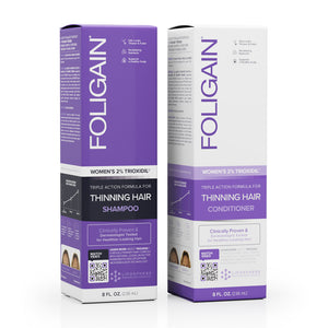 FOLIGAIN Hair Growth Shampoo + Conditioner Kit For Women - FOLIGAIN