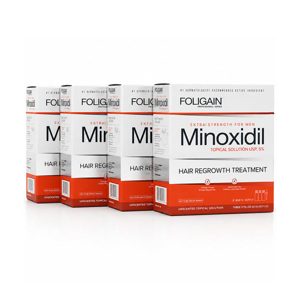 FOLIGAIN® Minoxidil 5% Hair Regrowth Treatment For Men 12 Month Supply - FOLIGAIN