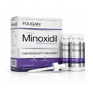 FOLIGAIN® Minoxidil 2% Hair Regrowth Treatment For Women 3 Month Supply - FOLIGAIN