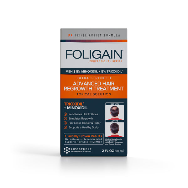 FOLIGAIN Advanced Hair Regrowth For Men Minoxidil 5% + Trioxidil 5%
