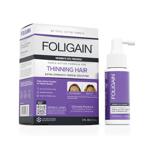 FOLIGAIN Triple Action Complete Formula For Thinning Hair For Women with 10% Trioxidil - FOLIGAIN