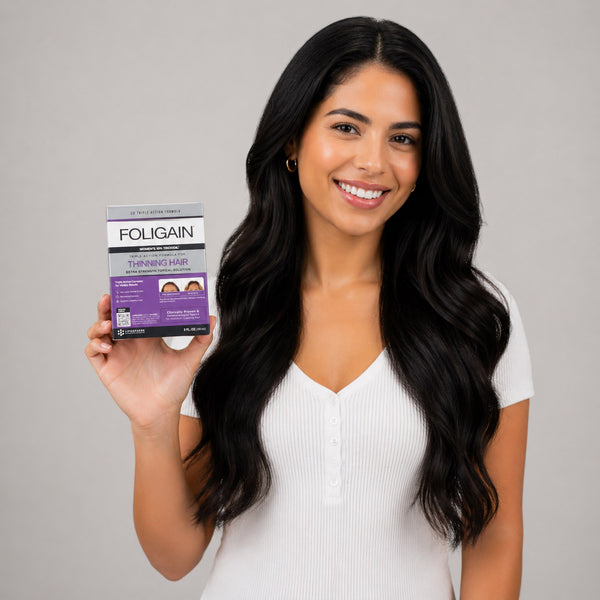 FOLIGAIN Triple Action Complete Formula For Thinning Hair For Women with 10% TRIOXIDIL® - FOLIGAIN