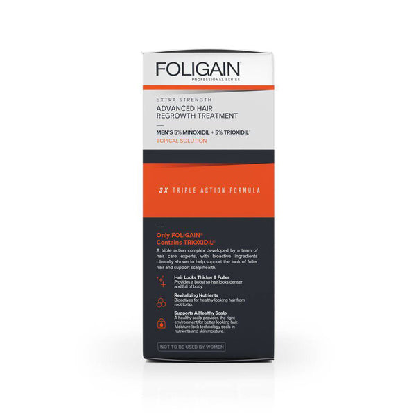 FOLIGAIN Advanced Hair Regrowth For Men Minoxidil 5% + Trioxidil 5% - Foligain US