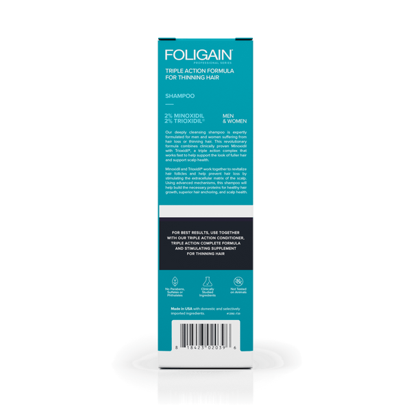 FOLIGAIN Advanced Hair Regrowth Hair Shampoo Minoxidil 2% - Foligain US