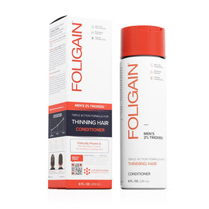 FOLIGAIN Triple Action Conditioner For Thinning Hair For Men with 2% Trioxidil - Foligain US